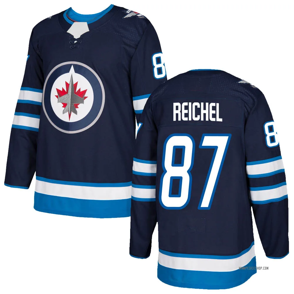 Authentic Kristian Reichel Navy Winnipeg Jets Home Jersey - Men's