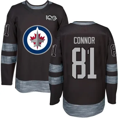 Authentic Kyle Connor Black Winnipeg Jets 1917-2017 100th Anniversary Jersey - Youth