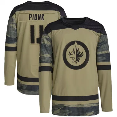 Authentic Neal Pionk Camo Winnipeg Jets Military Appreciation Practice Jersey - Youth