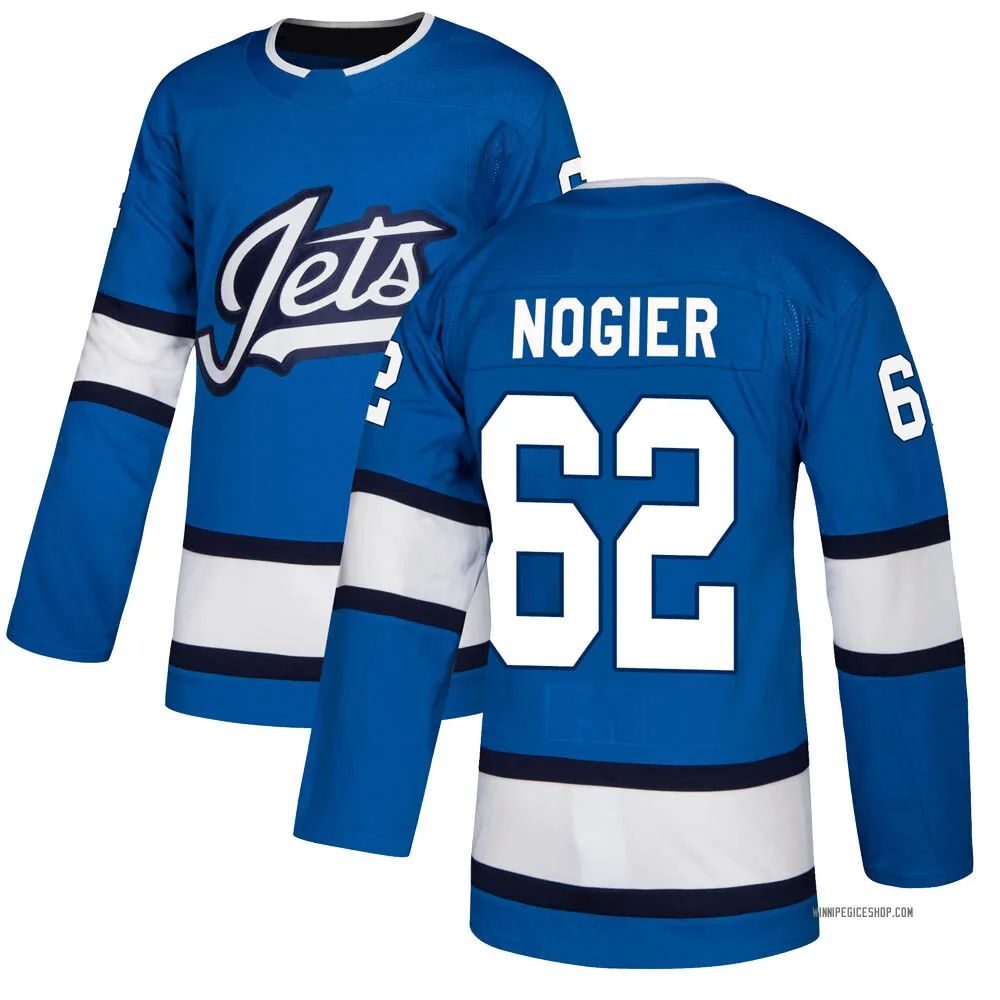 Authentic Nelson Nogier Blue Winnipeg Jets Alternate Jersey - Men's