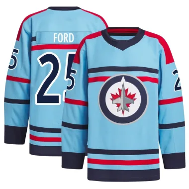 Authentic Parker Ford Light Blue Winnipeg Jets Anniversary Primegreen Jersey - Men's