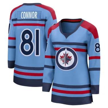 Breakaway Kyle Connor Light Blue Winnipeg Jets Anniversary Jersey - Women's