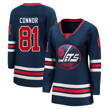 Breakaway Kyle Connor Navy Winnipeg Jets 2021/22 Alternate Premier Player Jersey - Women's