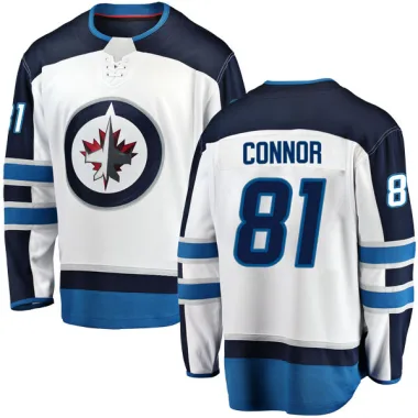 Breakaway Kyle Connor White Winnipeg Jets Away Jersey - Men's