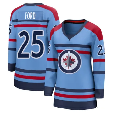 Breakaway Parker Ford Light Blue Winnipeg Jets Anniversary Jersey - Women's